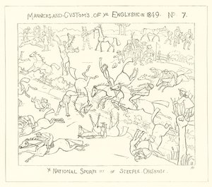 1849, Der Nationalsport des Hindernisrennens von Richard Doyle