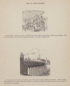 Seite aus Die amerikanische Tour von Herrn Brown, Jones und Robinson von Richard Doyle