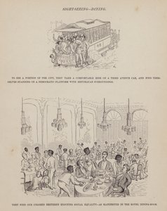 Seite aus Die amerikanische Tour von Herrn Brown, Jones und Robinson von Richard Doyle