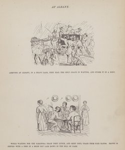 Seite aus Die amerikanische Tour von Messrs Brown, Jones und Robinson von Richard Doyle