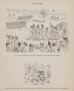 Seite aus Die amerikanische Tour von Messrs Brown, Jones und Robinson von Richard Doyle