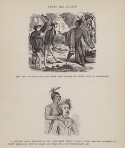 Seite aus Die amerikanische Tour von Herrn Brown, Jones und Robinson (Gravur) von Richard Doyle