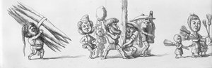 Schottische und spanische Besucher der Großen Ausstellung, 1851 von Richard Doyle