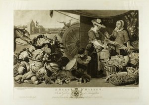 Ein Kräutermarkt, aus der Houghton Gallery von Richard Earlom