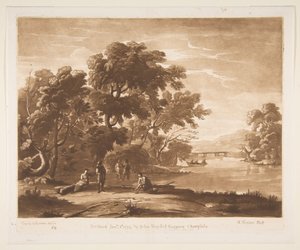 Landschaft mit Figuren, 1774 von Richard Earlom
