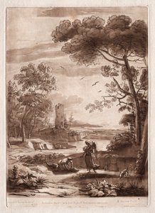 Liber Veritatis: Nr. 50, Eine Flusslandschaft mit Tobias und dem Engel