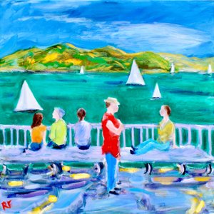 Eine Bank, Sausalito, 2017
