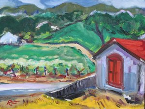 Die Rote Tür, Sonoma, 2017 von Richard Fox