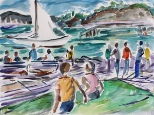 Tiburon Promenade, 2017 von Richard Fox