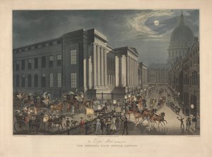 Postkutschen: Die königlichen Posten starten vom General Post Office, London von Richard Gilson Reeve
