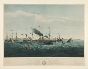 Zur Erinnerung an die Einrichtung der Dampfschifffahrt zwischen Großbritannien und Amerika