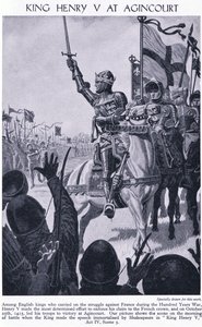 König Heinrich bei Agincourt 1415 n. Chr., ca. 1950