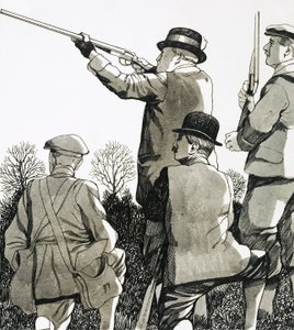 Als Prinz von Wales verbrachte König Edward viel Zeit mit Jagen und Schießen von Richard Hook