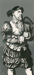 König Heinrich VIII. mit Tennisschläger von Richard Hook