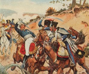 Heroischer Tod von Prinz Louis Ferdinand von Preußen bei Saalfeld von Richard Knotel