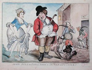 John Bull in Paris zwischen einem Schauer und einem Gestank von Richard Newton