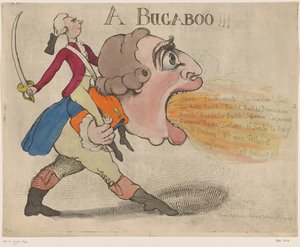 Karikatur von König George III, 1792