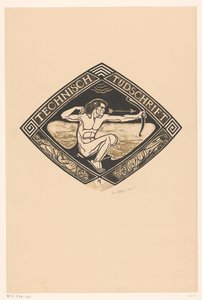 Umschlagentwurf für: Technisch Tijdschrift, 1914 von Richard Nicolaüs Roland Holst (signed by artist)
