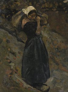 Bäuerin mit einem Sack von Richard Nicolaüs Roland Holst