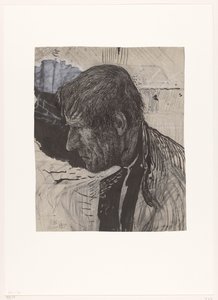 Kopf eines Mannes von der Seite von Richard Nicolaüs Roland Holst
