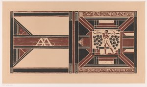 Umschlagentwurf für: Wendingen, 1921 von Richard Nicolaüs Roland Holst