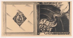 Umschlagentwurf für: Wendingen, Tooropnummer, 1928 von Richard Nicolaüs Roland Holst