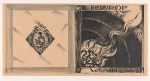 Umschlagentwurf für: Wendingen, Tooropnummer, 1928 von Richard Nicolaüs Roland Holst