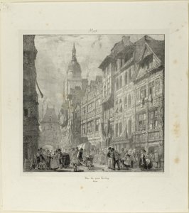 Rue du Gros Horloge von Richard Parkes Bonington