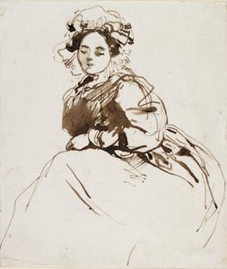 Studie einer sitzenden Frau, ca. 1820er Jahre