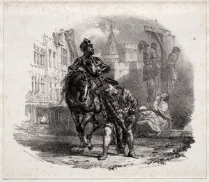 Die Flucht aus der Burg Argyle, 1826 von Richard Parkes Bonington