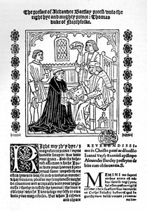 Der Übersetzer überreicht sein Buch dem Herzog von Norfolk von Richard Pynson