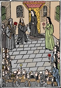Heiratsvertrag zwischen Karl V. und Prinzessin Maria Tudor, ca. 1508 von Richard Pynson