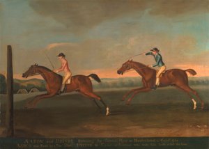 Das Rennen zwischen Aaron und Driver in Maidenhead, Aug. 1754: Aaron gewinnt den zweiten Lauf von Richard Roper
