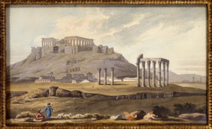 Der Tempel des olympischen Zeus und die Akropolis