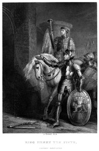 König Heinrich V. 1387-1422, vor Harfleur, 19. Jahrhundert