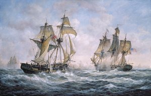 Gefechtsaktion zwischen der U.S. Sloop-of-War Wasp und der H.M. Brig-of-War Frolic, 1812