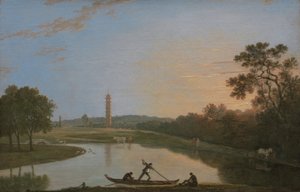 Kew Gardens: Die Pagode und die Brücke [1985, Cormack, YCBA Concise Catalogue] von Richard Wilson