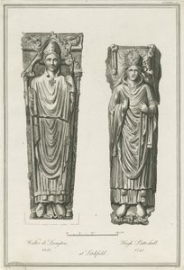 Lichfield Kathedrale - Effigien von Walter de Langton und Hugh de Patteshull