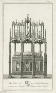 Lichfield Kathedrale - Denkmal für Bischof Blythe: Gravur