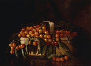 Ein Korb Kirschen