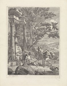 Silvio trifft Dorinda mit einem Pfeil von Richard van Orley (II)