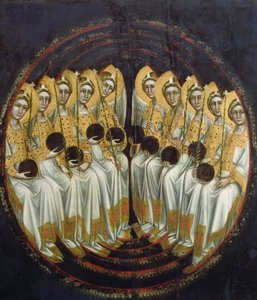 Sitzende Engel mit Kugeln in den Händen (c.1348-54)