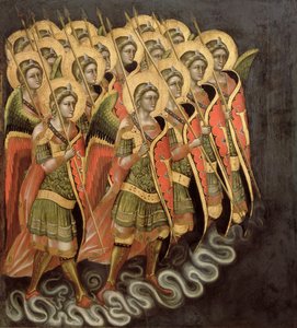 Die himmlische Miliz, ca. 1348-54 von Ridolfo di Arpo Guariento