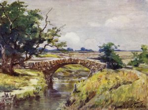 Alte römische Brücke, in der Nähe von Swansea von Robert (after) Fowler