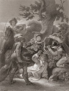 Herzog von Monmouth nach der Schlacht von Sedgemoor gefangen. Aus der Geschichte Englands, veröffentlicht 1859.