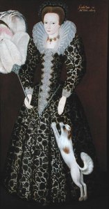 Eine junge Dame von Robert (circle of) Peake