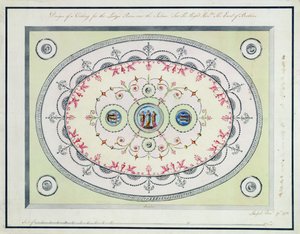 Entwurf für die Decke im Damenraum, Headfort House, 1772