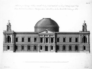 Die Südfassade des Register House, Edinburgh, graviert von J. Roberts, 1773 von Robert Adam