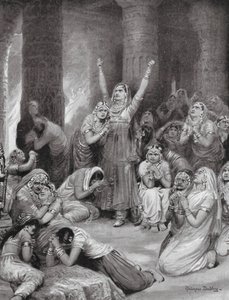 Die Rajput-Zeremonie von Jauhar (Holocaust) von Robert Ambrose Dudley