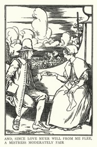 Und da die Liebe niemals von mir fliehen wird, eine mäßig schöne Geliebte von Robert Anning Bell